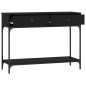 vidaXL Konsolentisch Schwarz 100x34,5x75 cm Holzwerkstoff vidaXL Konsolentisch Schwarz 100x34,5x75 cm Holzwerkstoff