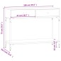 vidaXL Konsolentisch Schwarz 100x34,5x75 cm Holzwerkstoff vidaXL Konsolentisch Schwarz 100x34,5x75 cm Holzwerkstoff