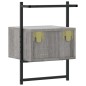 vidaXL Wand-Nachttische 2 Stk. Grau Sonoma 35x30x51 cm Holzwerkstoff