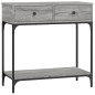 vidaXL Konsolentisch Grau Sonoma 75x34,5x75 cm Holzwerkstoff vidaXL Konsolentisch Grau Sonoma 75x34,5x75 cm Holzwerkstoff