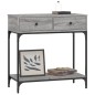 vidaXL Konsolentisch Grau Sonoma 75x34,5x75 cm Holzwerkstoff vidaXL Konsolentisch Grau Sonoma 75x34,5x75 cm Holzwerkstoff