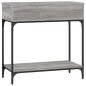 vidaXL Konsolentisch Grau Sonoma 75x34,5x75 cm Holzwerkstoff vidaXL Konsolentisch Grau Sonoma 75x34,5x75 cm Holzwerkstoff