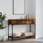 vidaXL Konsolentisch Räuchereiche 100x34,5x75 cm Holzwerkstoff vidaXL Konsolentisch Räuchereiche 100x34,5x75 cm Holzwerkstoff