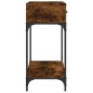 vidaXL Konsolentisch Räuchereiche 100x34,5x75 cm Holzwerkstoff vidaXL Konsolentisch Räuchereiche 100x34,5x75 cm Holzwerkstoff
