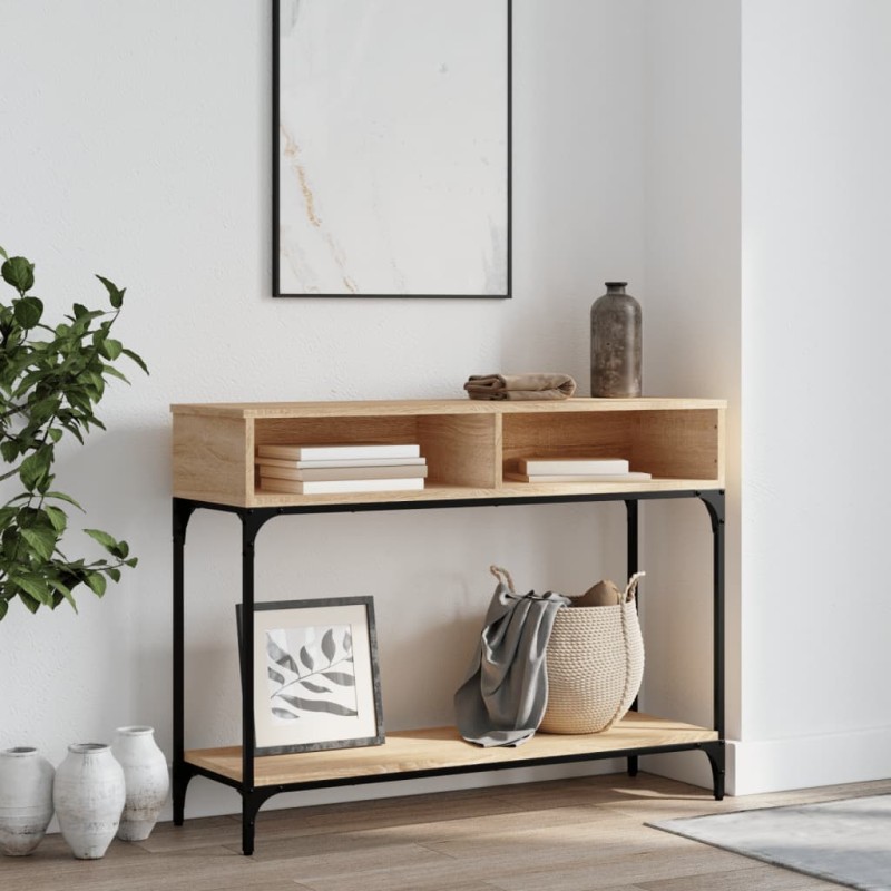 vidaXL Konsolentisch Sonoma-Eiche 100x30,5x75 cm Holzwerkstoff vidaXL Konsolentisch Sonoma-Eiche 100x30,5x75 cm Holzwerkstoff