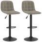Barhocker 2 Stk. Hellgrau Samt Barhocker 2 Stk. Hellgrau Samt