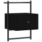 vidaXL Wand-Nachttisch Schwarz 35x30x51 cm Holzwerkstoff vidaXL Wand-Nachttisch Schwarz 35x30x51 cm Holzwerkstoff