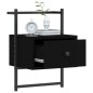 vidaXL Wand-Nachttisch Schwarz 35x30x51 cm Holzwerkstoff vidaXL Wand-Nachttisch Schwarz 35x30x51 cm Holzwerkstoff