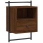 vidaXL Wand-Nachttische 2 Stk. Braun Eiche 40x30x61 cm Holzwerkstoff vidaXL Wand-Nachttische 2 Stk. Braun Eiche 40x30x61 cm Holzwerkstoff