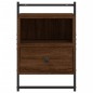 vidaXL Wand-Nachttische 2 Stk. Braun Eiche 40x30x61 cm Holzwerkstoff vidaXL Wand-Nachttische 2 Stk. Braun Eiche 40x30x61 cm Holzwerkstoff