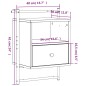 vidaXL Wand-Nachttische 2 Stk. Braun Eiche 40x30x61 cm Holzwerkstoff vidaXL Wand-Nachttische 2 Stk. Braun Eiche 40x30x61 cm Holzwerkstoff