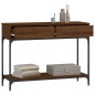 vidaXL Konsolentisch Braun Eichen-Optik 100x34,5x75 cm Holzwerkstoff vidaXL Konsolentisch Braun Eichen-Optik 100x34,5x75 cm Holzwerkstoff