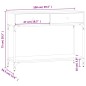 vidaXL Konsolentisch Braun Eichen-Optik 100x34,5x75 cm Holzwerkstoff vidaXL Konsolentisch Braun Eichen-Optik 100x34,5x75 cm Holzwerkstoff