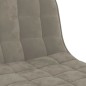 Barhocker 2 Stk. Hellgrau Samt Barhocker 2 Stk. Hellgrau Samt