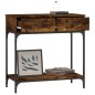 vidaXL Konsolentisch Räuchereiche 75x34,5x75 cm Holzwerkstoff vidaXL Konsolentisch Räuchereiche 75x34,5x75 cm Holzwerkstoff