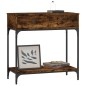 vidaXL Konsolentisch Räuchereiche 75x34,5x75 cm Holzwerkstoff vidaXL Konsolentisch Räuchereiche 75x34,5x75 cm Holzwerkstoff