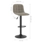 Barhocker 2 Stk. Hellgrau Samt Barhocker 2 Stk. Hellgrau Samt