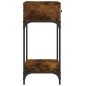 vidaXL Konsolentisch Räuchereiche 75x34,5x75 cm Holzwerkstoff vidaXL Konsolentisch Räuchereiche 75x34,5x75 cm Holzwerkstoff