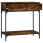 vidaXL Konsolentisch Räuchereiche 75x34,5x75 cm Holzwerkstoff vidaXL Konsolentisch Räuchereiche 75x34,5x75 cm Holzwerkstoff