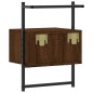 vidaXL Wand-Nachttisch Braun Eiche 35x30x51 cm Holzwerkstoff vidaXL Wand-Nachttisch Braun Eiche 35x30x51 cm Holzwerkstoff