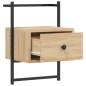 vidaXL Wand-Nachttisch Sonoma-Eiche 35x30x51 cm Holzwerkstoff vidaXL Wand-Nachttisch Sonoma-Eiche 35x30x51 cm Holzwerkstoff
