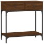 vidaXL Konsolentisch Braun Eichen-Optik 75x34,5x75 cm Holzwerkstoff vidaXL Konsolentisch Braun Eichen-Optik 75x34,5x75 cm Holzwerkstoff