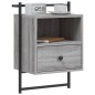 vidaXL Wand-Nachttisch Grau Sonoma 40x30x61 cm Holzwerkstoff vidaXL Wand-Nachttisch Grau Sonoma 40x30x61 cm Holzwerkstoff