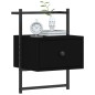 vidaXL Wand-Nachttische 2 Stk. Schwarz 35x30x51 cm Holzwerkstoff vidaXL Wand-Nachttische 2 Stk. Schwarz 35x30x51 cm Holzwerkstoff