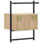 vidaXL Wand-Nachttische 2 Stk. Sonoma-Eiche 35x30x51 cm Holzwerkstoff vidaXL Wand-Nachttische 2 Stk. Sonoma-Eiche 35x30x51 cm Holzwerkstoff