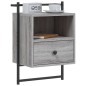 vidaXL Wand-Nachttische 2 Stk. Grau Sonoma 40x30x61 cm Holzwerkstoff vidaXL Wand-Nachttische 2 Stk. Grau Sonoma 40x30x61 cm Holzwerkstoff