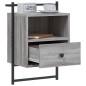 vidaXL Wand-Nachttische 2 Stk. Grau Sonoma 40x30x61 cm Holzwerkstoff vidaXL Wand-Nachttische 2 Stk. Grau Sonoma 40x30x61 cm Holzwerkstoff