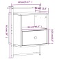 vidaXL Wand-Nachttische 2 Stk. Grau Sonoma 40x30x61 cm Holzwerkstoff vidaXL Wand-Nachttische 2 Stk. Grau Sonoma 40x30x61 cm Holzwerkstoff