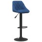 Barhocker 2 Stk. Blau Samt Barhocker 2 Stk. Blau Samt