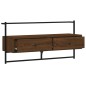 vidaXL TV-Wandschrank Braun Eiche 100,5x30x51 cm Holzwerkstoff vidaXL TV-Wandschrank Braun Eiche 100,5x30x51 cm Holzwerkstoff