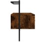 vidaXL TV-Wandschrank Räuchereiche 100,5x30x51 cm Holzwerkstoff vidaXL TV-Wandschrank Räuchereiche 100,5x30x51 cm Holzwerkstoff