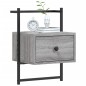 vidaXL Wand-Nachttisch Grau Sonoma 35x30x51 cm Holzwerkstoff vidaXL Wand-Nachttisch Grau Sonoma 35x30x51 cm Holzwerkstoff