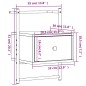 vidaXL Wand-Nachttisch Grau Sonoma 35x30x51 cm Holzwerkstoff vidaXL Wand-Nachttisch Grau Sonoma 35x30x51 cm Holzwerkstoff