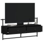 vidaXL TV-Wandschrank Schwarz 100,5x30x51 cm Holzwerkstoff vidaXL TV-Wandschrank Schwarz 100,5x30x51 cm Holzwerkstoff