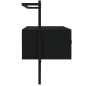 vidaXL TV-Wandschrank Schwarz 100,5x30x51 cm Holzwerkstoff vidaXL TV-Wandschrank Schwarz 100,5x30x51 cm Holzwerkstoff