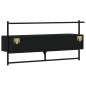 vidaXL TV-Wandschrank Schwarz 100,5x30x51 cm Holzwerkstoff vidaXL TV-Wandschrank Schwarz 100,5x30x51 cm Holzwerkstoff