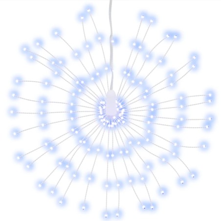 vidaXL Weihnachtsbeleuchtung Feuerwerk 140 LEDs Kaltweiß 17 cm