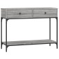 vidaXL Konsolentisch Grau Sonoma 100x34,5x75 cm Holzwerkstoff vidaXL Konsolentisch Grau Sonoma 100x34,5x75 cm Holzwerkstoff