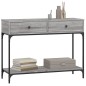 vidaXL Konsolentisch Grau Sonoma 100x34,5x75 cm Holzwerkstoff vidaXL Konsolentisch Grau Sonoma 100x34,5x75 cm Holzwerkstoff