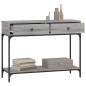 vidaXL Konsolentisch Grau Sonoma 100x34,5x75 cm Holzwerkstoff vidaXL Konsolentisch Grau Sonoma 100x34,5x75 cm Holzwerkstoff