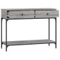 vidaXL Konsolentisch Grau Sonoma 100x34,5x75 cm Holzwerkstoff vidaXL Konsolentisch Grau Sonoma 100x34,5x75 cm Holzwerkstoff