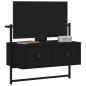 vidaXL TV-Wandschrank Schwarz 60,5x30x51 cm Holzwerkstoff vidaXL TV-Wandschrank Schwarz 60,5x30x51 cm Holzwerkstoff