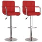 vidaXL Barhocker 2 Stk. Weinrot Kunstleder vidaXL Barhocker 2 Stk. Weinrot Kunstleder