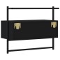 vidaXL TV-Wandschrank Schwarz 60,5x30x51 cm Holzwerkstoff vidaXL TV-Wandschrank Schwarz 60,5x30x51 cm Holzwerkstoff