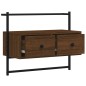vidaXL TV-Wandschrank Braun Eiche 60,5x30x51 cm Holzwerkstoff vidaXL TV-Wandschrank Braun Eiche 60,5x30x51 cm Holzwerkstoff