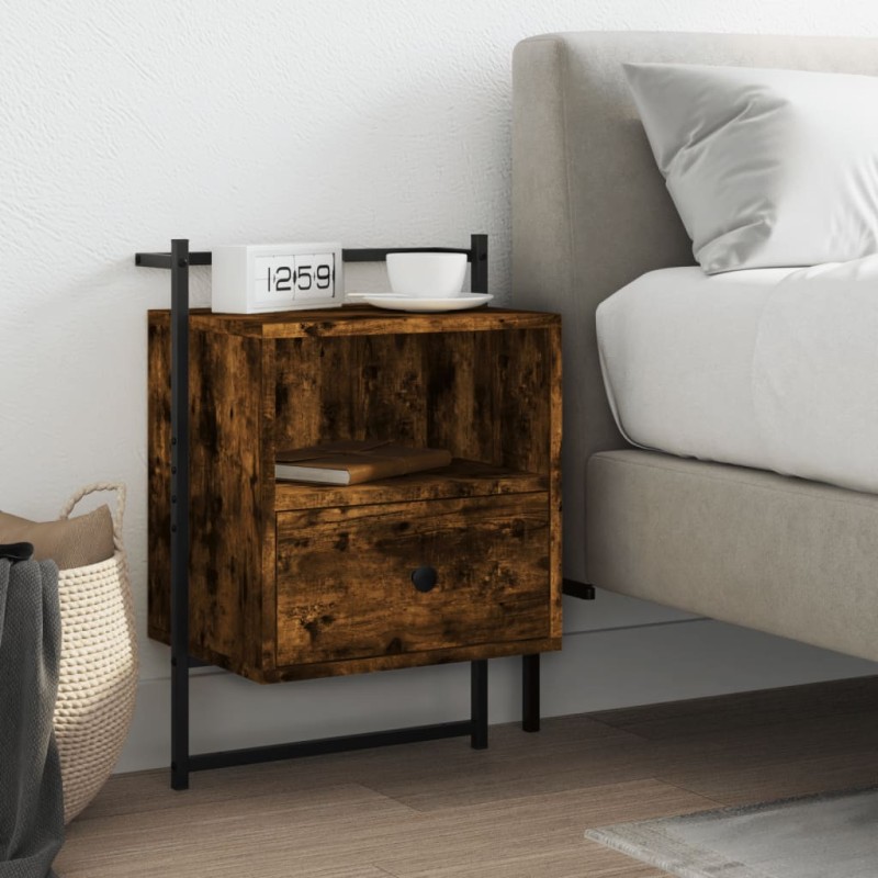 vidaXL Wand-Nachttisch Räuchereiche 40x30x61 cm Holzwerkstoff vidaXL Wand-Nachttisch Räuchereiche 40x30x61 cm Holzwerkstoff